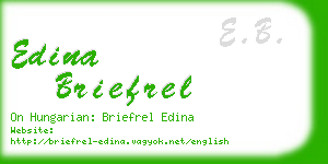 edina briefrel business card